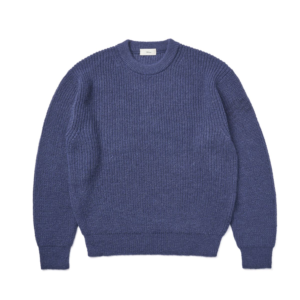 베르노(VERNO) [Casual] Alpaca crew-neck knit Blue