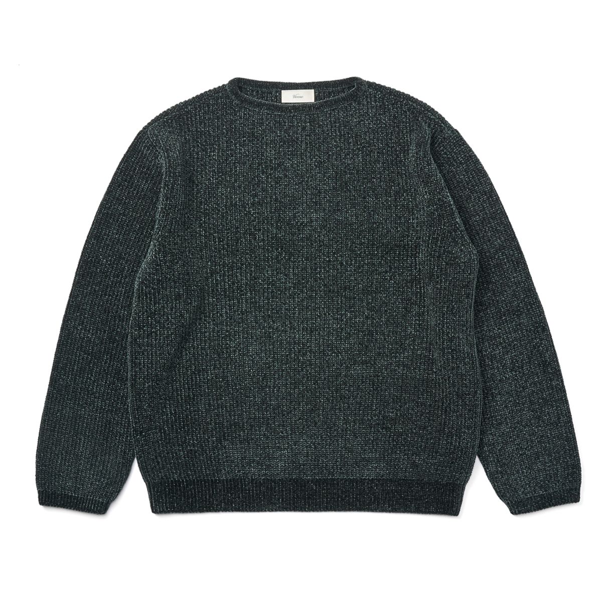 베르노(VERNO) [Casual] Boat-neck knit Dark green