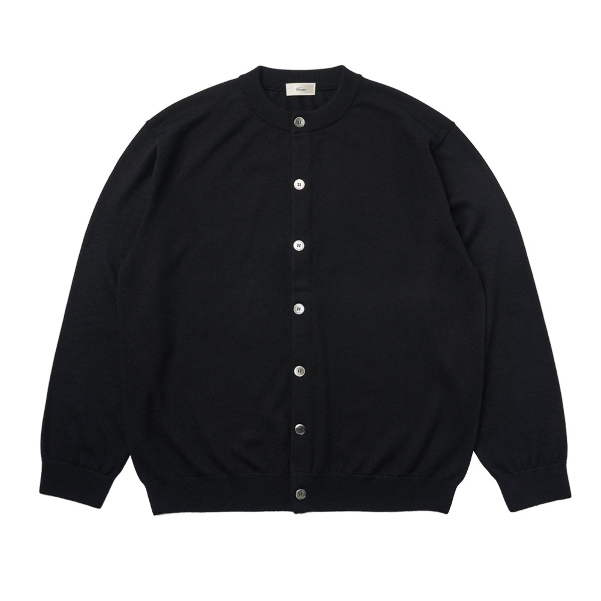 베르노(VERNO) [Casual] Cashtouch cardigan knit Black_relax-fit