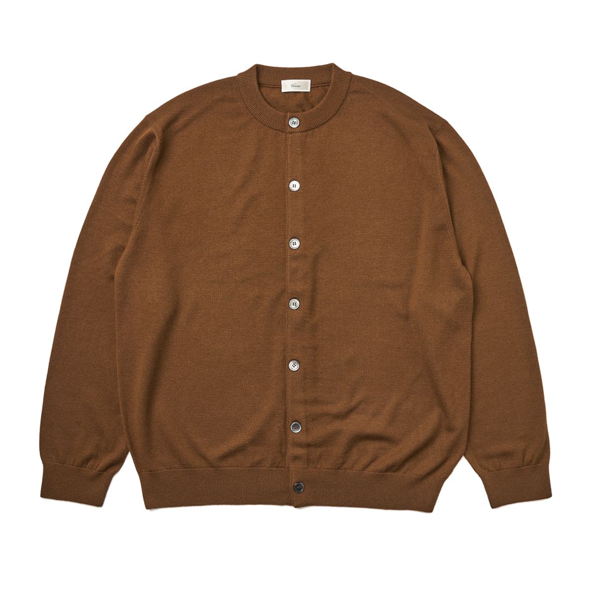 베르노(VERNO) [Casual] Cashtouch cardigan knit Brown_relax-fit
