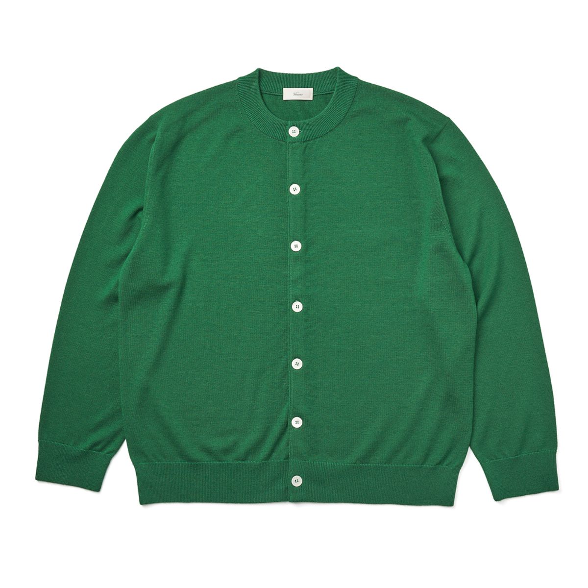 베르노(VERNO) [Casual] Cashtouch cardigan knit Earth green_relax-fit