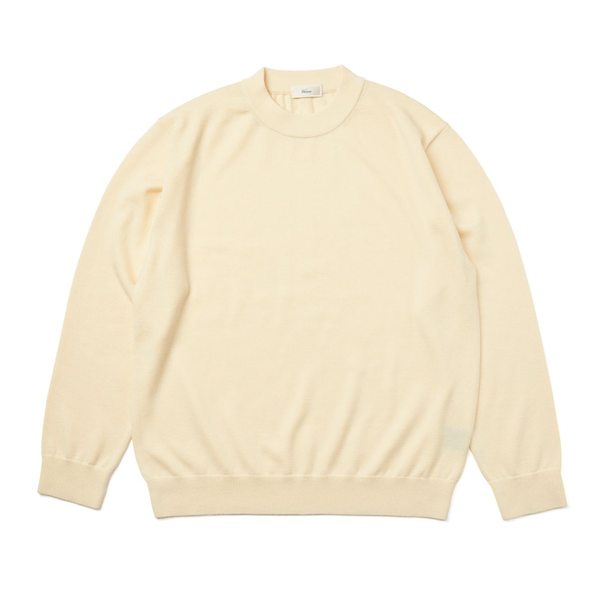 베르노(VERNO) [Casual] Cashtouch crew-neck knit Butter_relax-fit