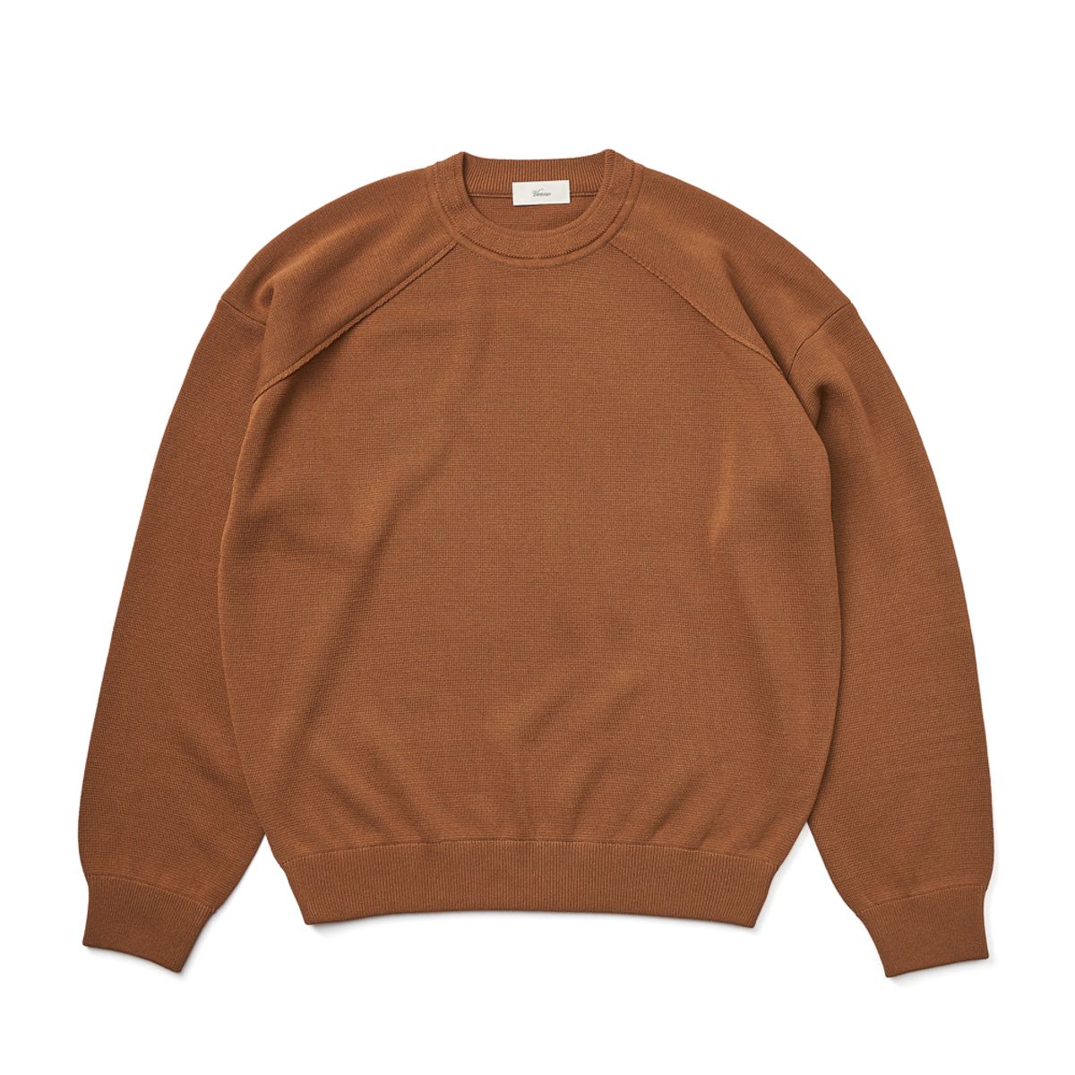 베르노(VERNO) [Casual] Raglan crew-neck knit Camel