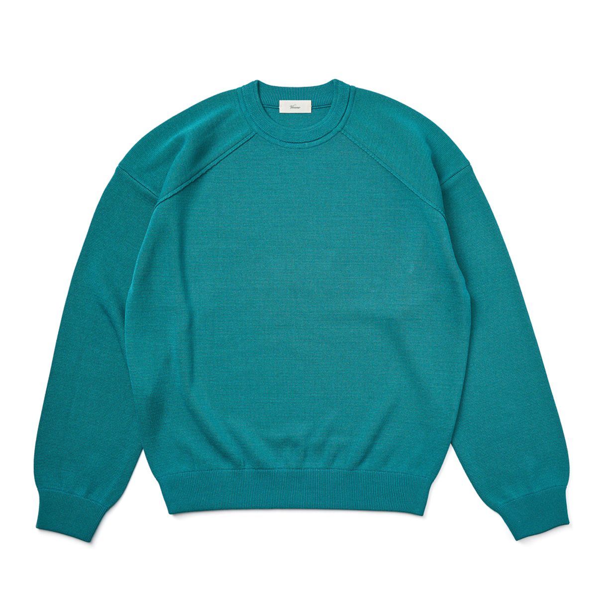 베르노(VERNO) [Casual] Raglan crew-neck knit See green