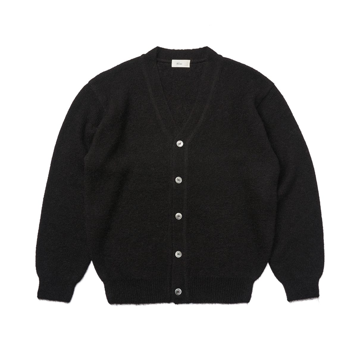베르노(VERNO) [Casual] Alpaca cardigan knit Black