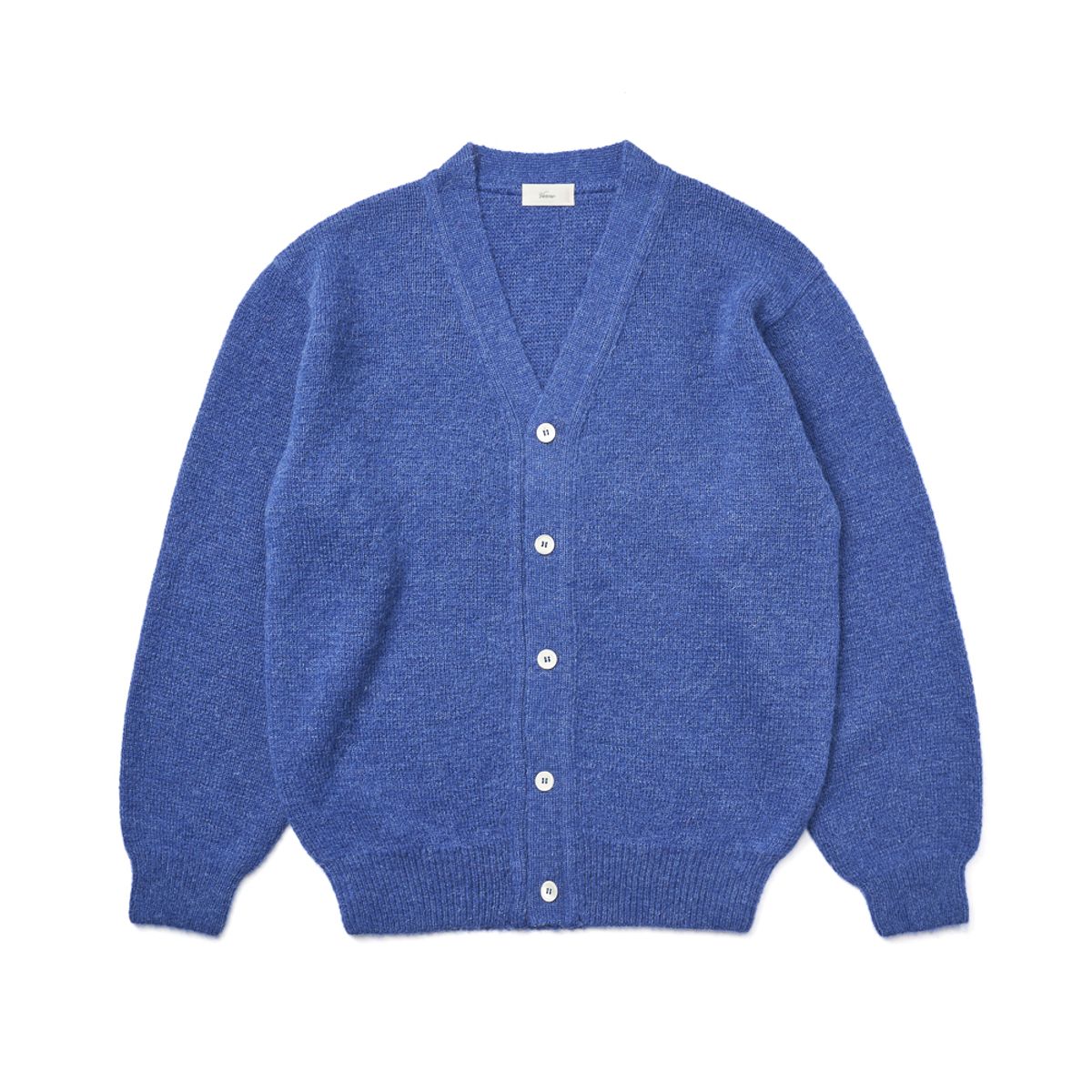 베르노(VERNO) [Casual] Alpaca cardigan knit Blue