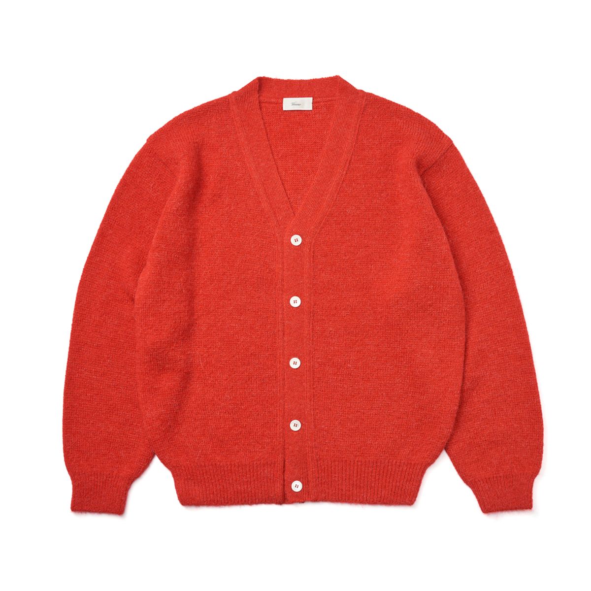 베르노(VERNO) [Casual] Alpaca cardigan knit Red