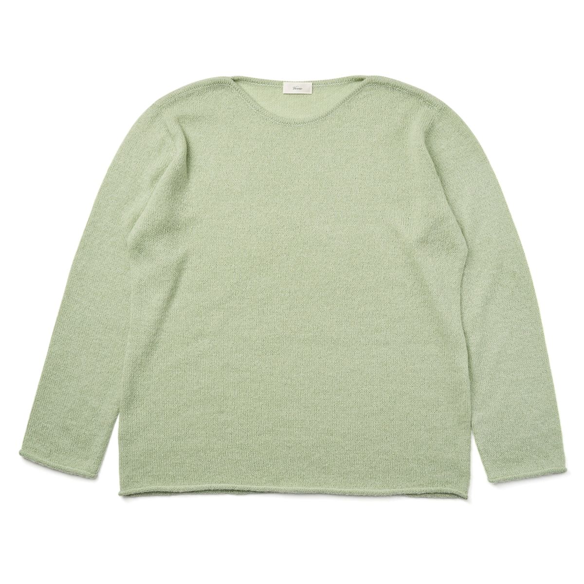 베르노(VERNO) [Casual] Alpaca piping crew-neck knit Mint