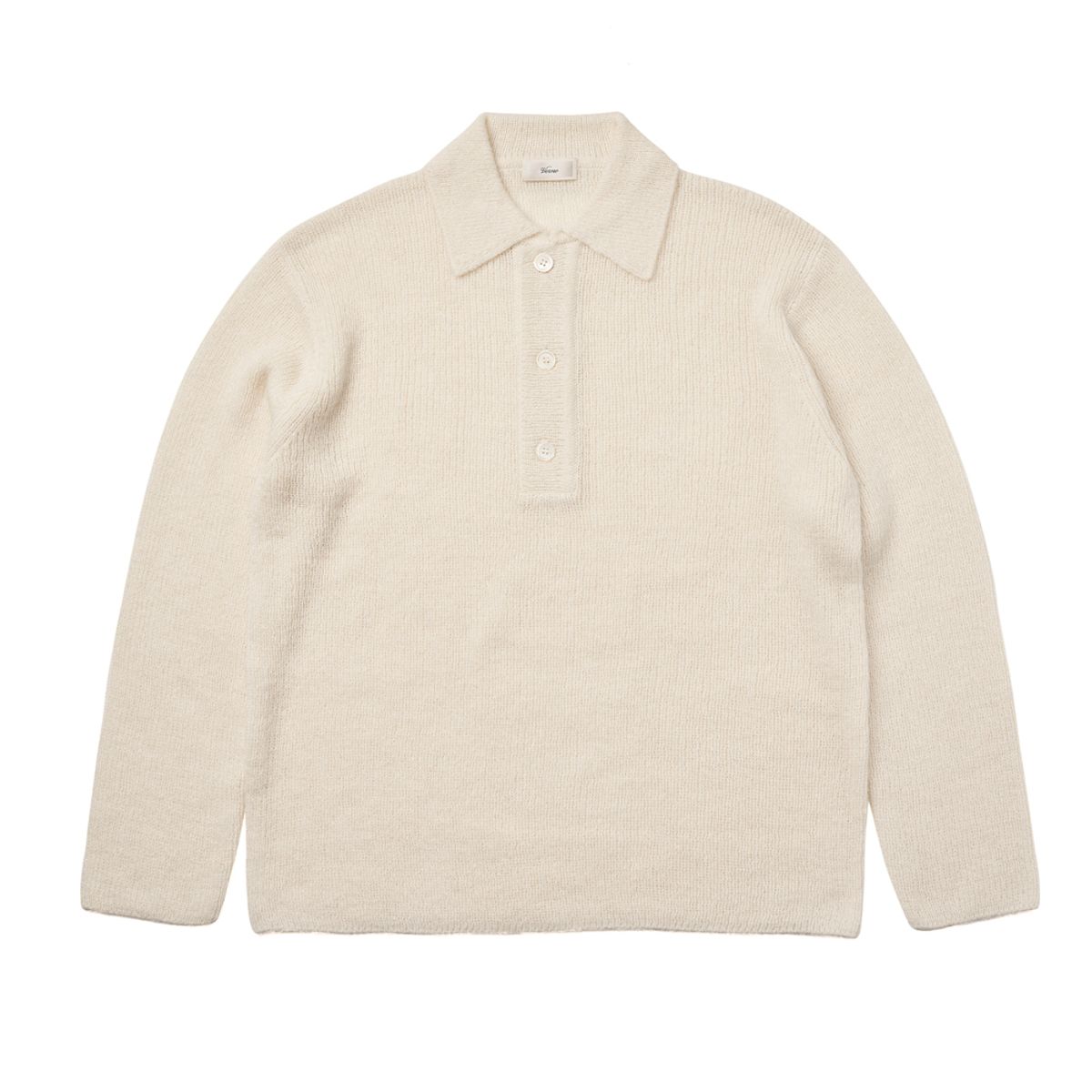 베르노(VERNO) [Casual] Alpaca collar knit Ivory