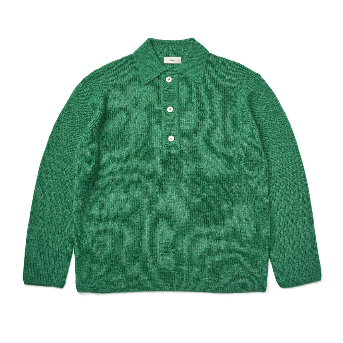 베르노(VERNO) [Casual] Alpaca collar knit Green