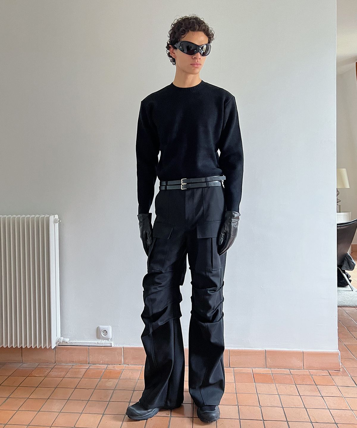 다로(DARO) Belted Cargo Flare Pants