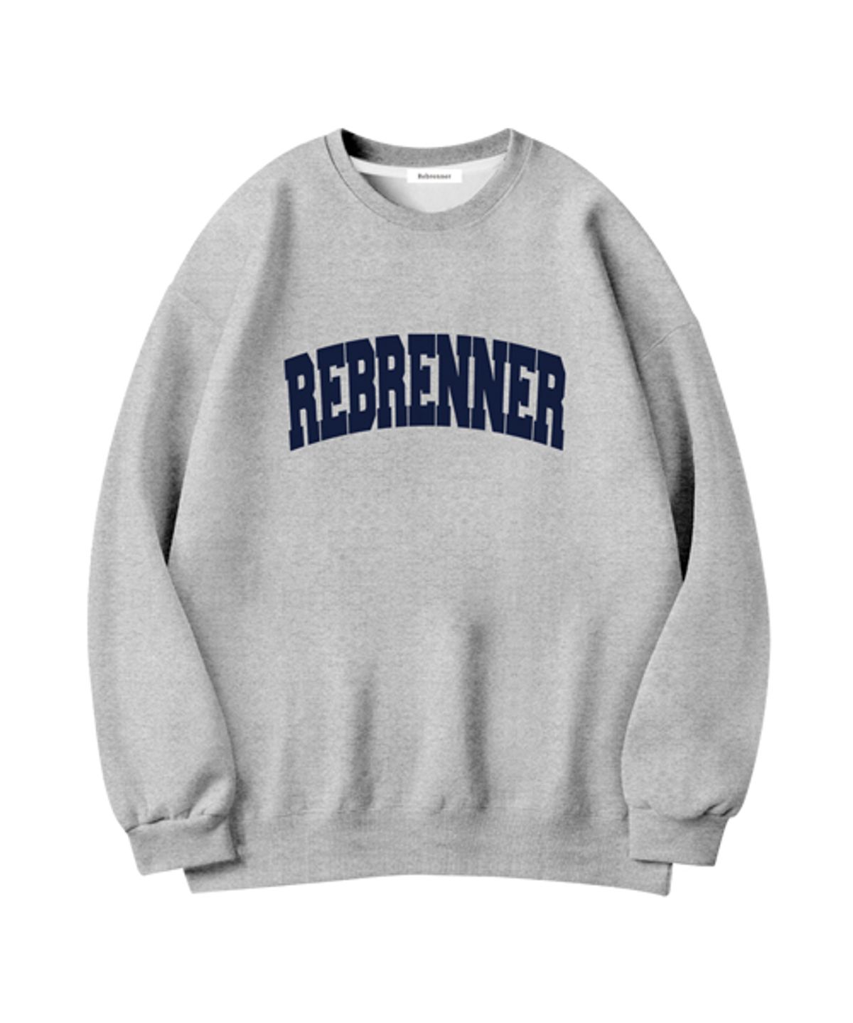 리브레너(REBRENNER) 스테디 시그니처 스웨츠 셔츠 그레이네이비