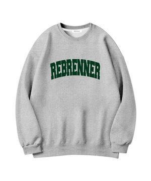 스테디 시그니처 스웨츠 셔츠 그레이그린