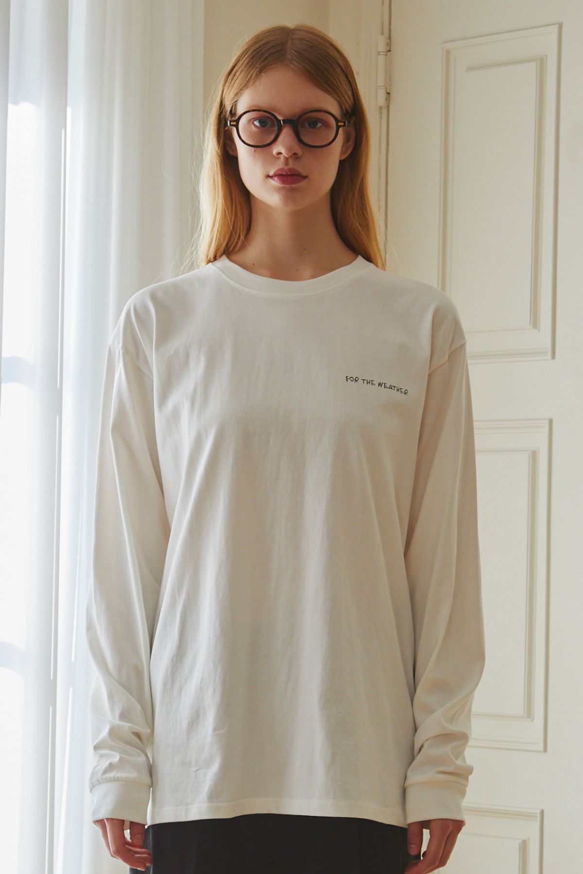 포더웨더(FOR THE WEATHER) Rabbit graphic T-shirt (white)
