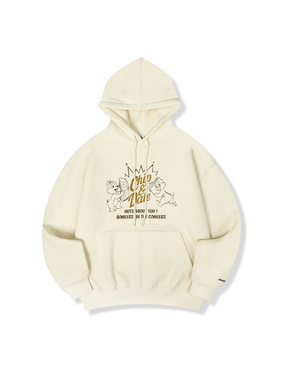 MUSINSA | AVANDRESS Chip & Dale Unisex Hoodie BUTTER
