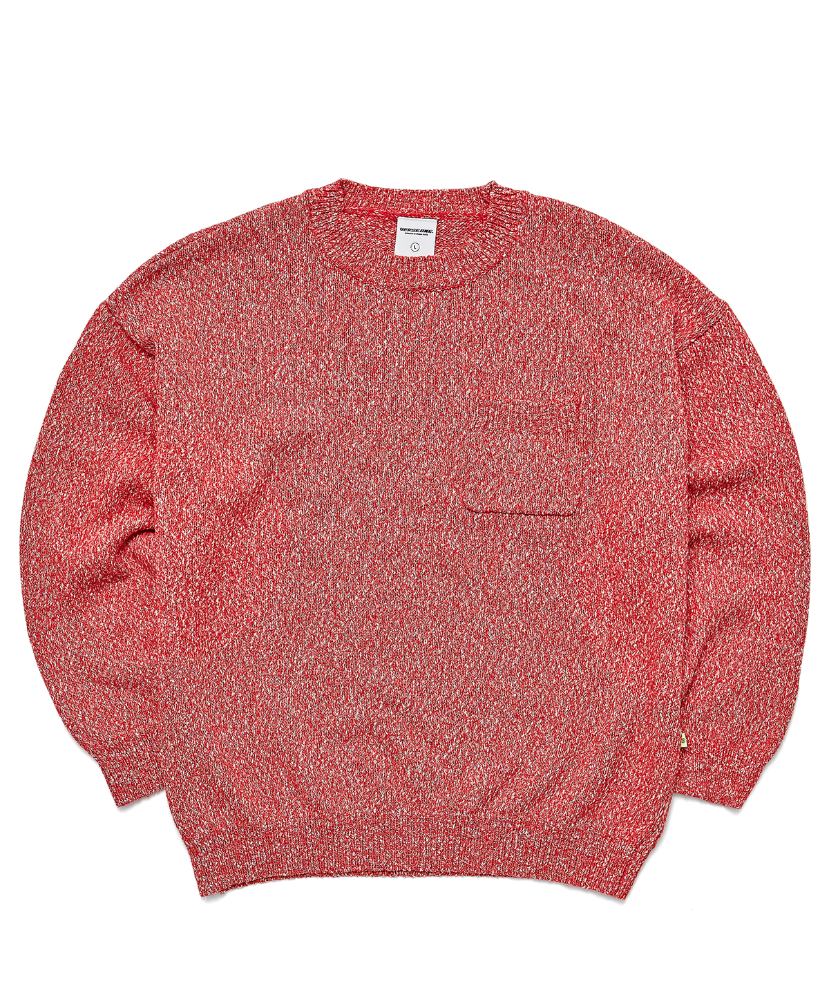 벌스원(VERSE ONE) SLUB KNIT SWEATER RED