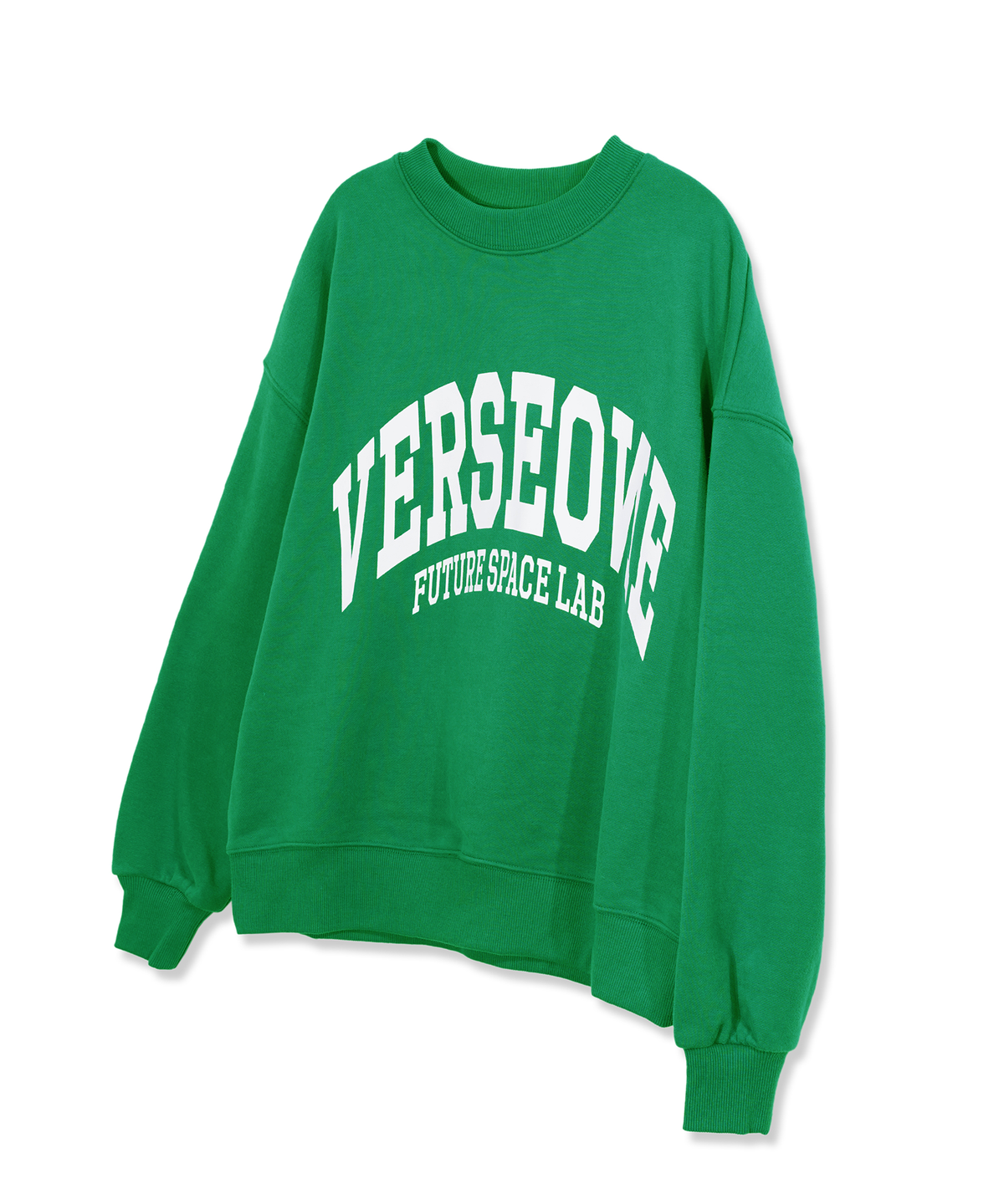 벌스원(VERSE ONE) ARCH LOGO CREWNECK SWEATSHIRTS GREEN