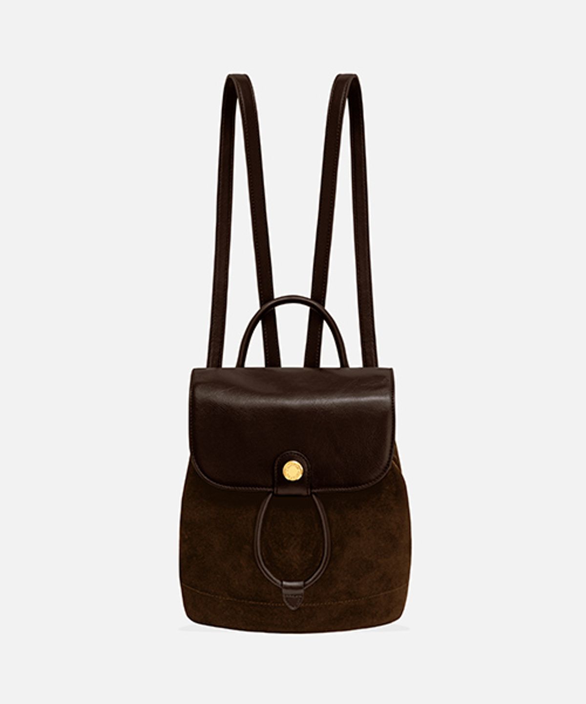 드메이커(DEMAKER) Jour suede backpack-brown