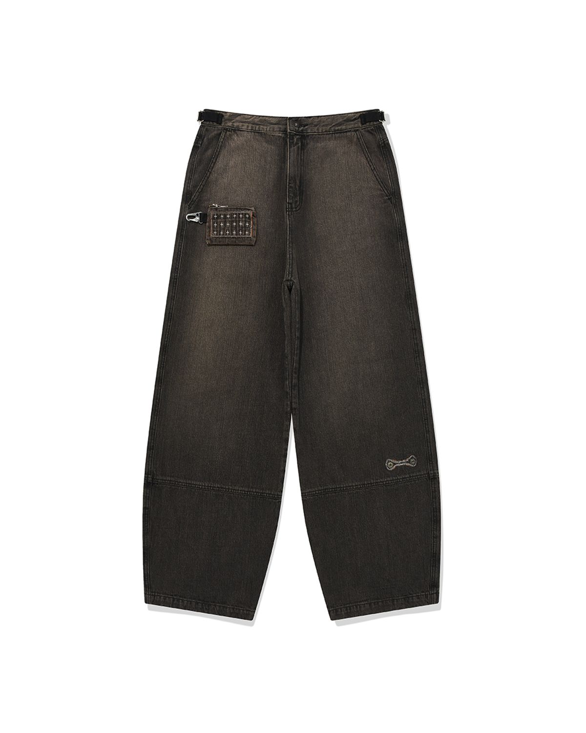 카락터(KARACTOR) Wallet denim pants / Vintage black