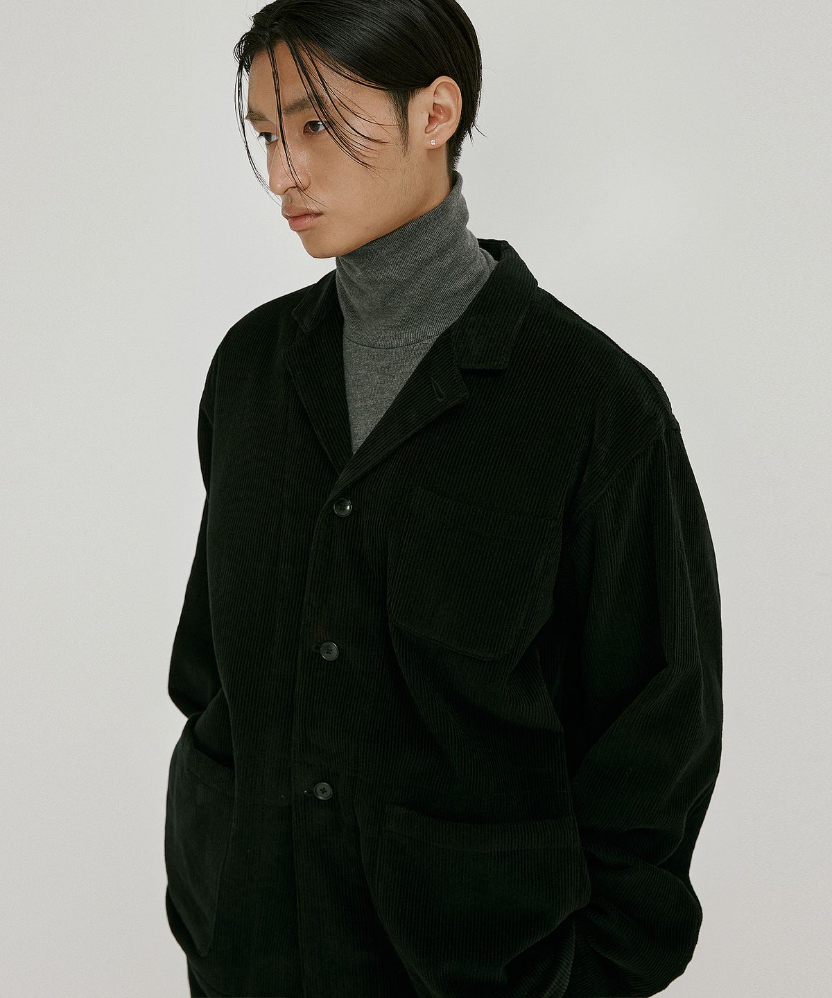 엔도어(ENDOOR) Corduroy sports field jacket (black)
