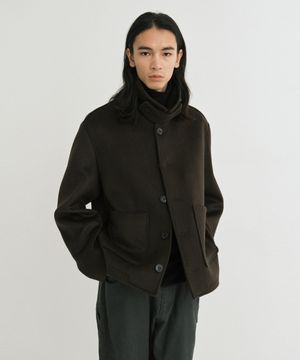[리뉴얼]Fine wool short coat (brown)