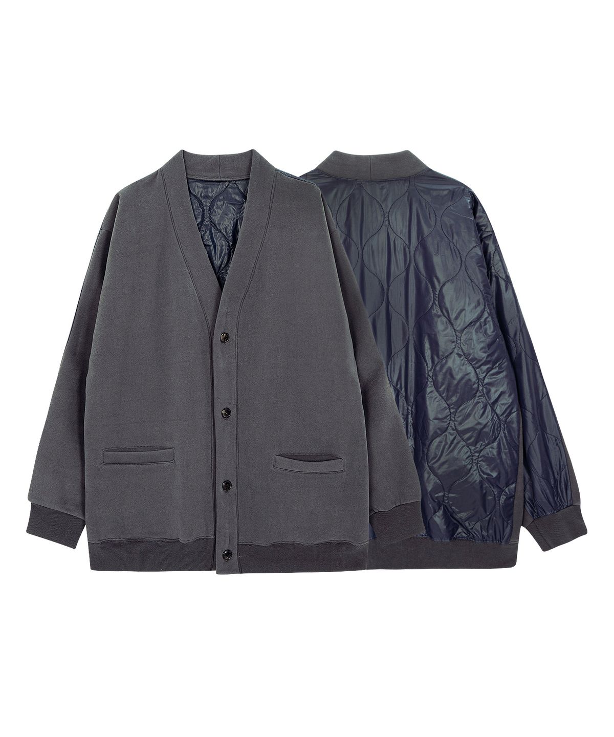 엔도어(ENDOOR) Liner cardigan (dark  gray)
