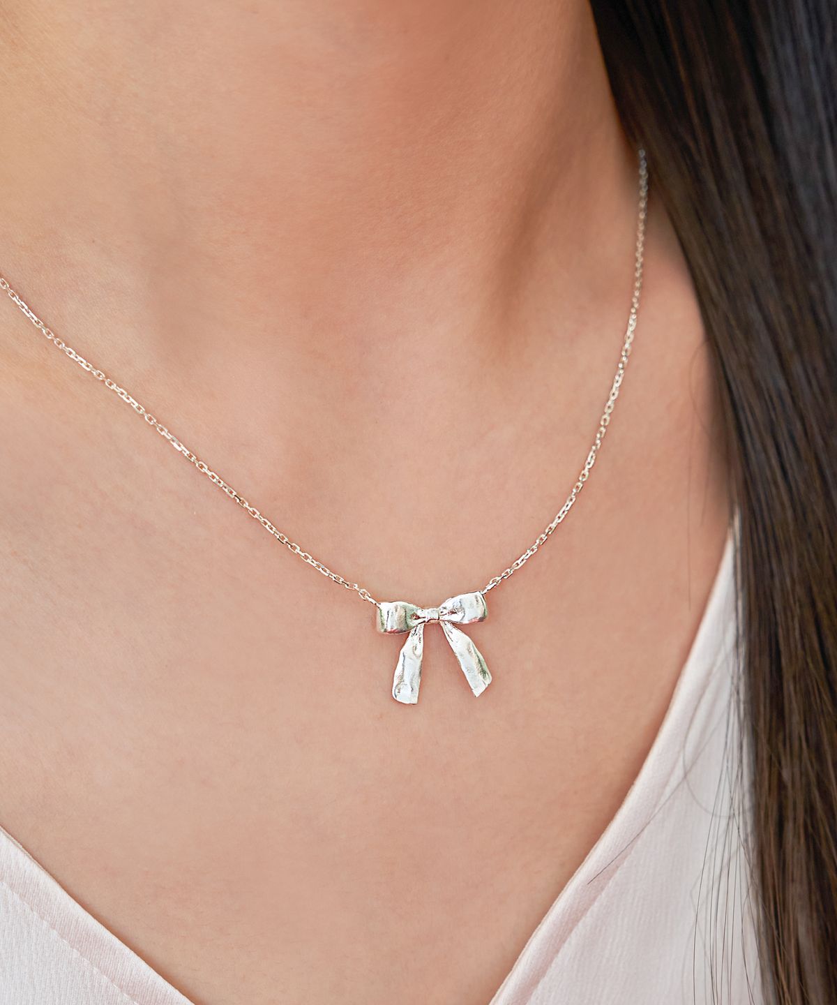 포스트루드(POSTLUDE) [SILVER] L RIBBON PENDANT N (2 COLORS)