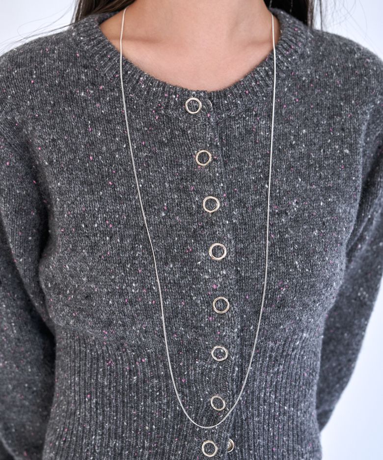 [SILVER] 14 LONG CHAIN NECKLACE (2 COLORS)