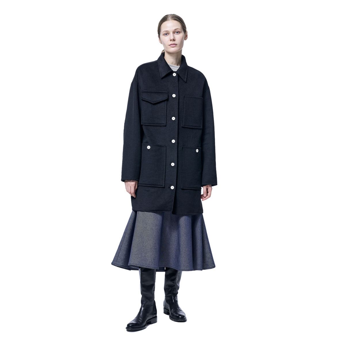 퍼블리카엑스(PUBLICKA X) RUBEN HARF COAT BLACK
