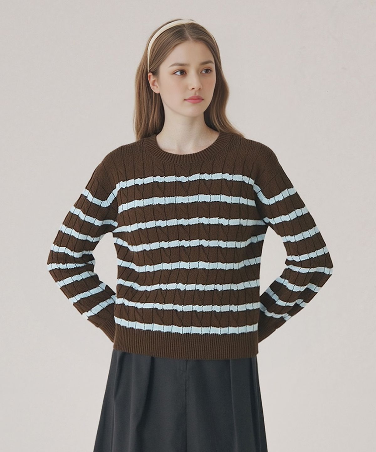 숲(SOUP) 단칼라 라운드넥 풀오버(SZ9LK32)