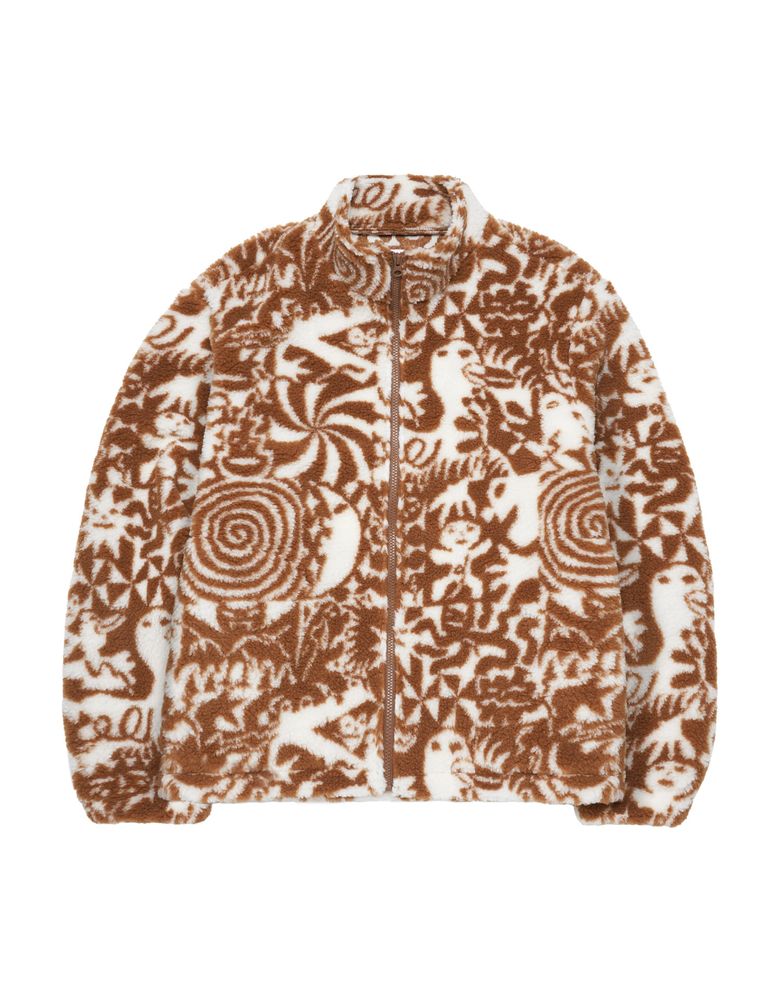Full of Love Fleece Jacket - Beige
