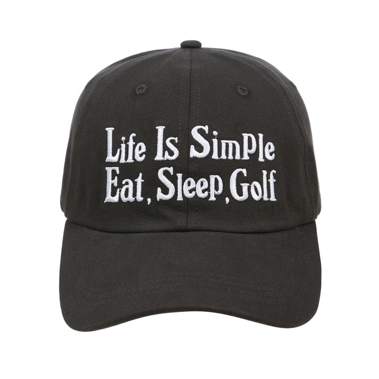 LIFE IS SIMPLE CAP -CHARCOAL GRAY-