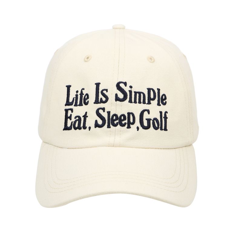 LIFE IS SIMPLE CAP -BEIGE-