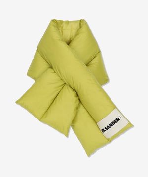 로고 패치 다운 머플러 - 그린 / J40TE0116J70122341