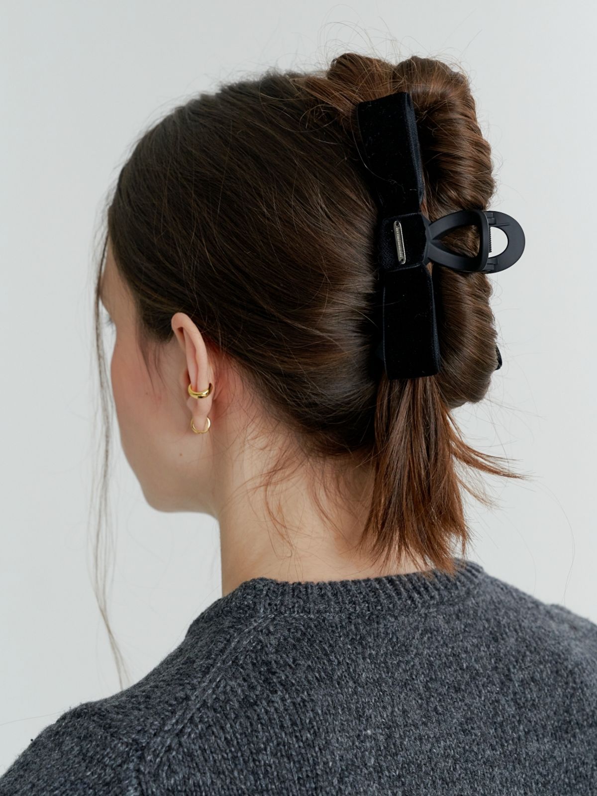 러브미몬스터(LOVE ME MONSTER) Classic Velvet Ribbon Hair Clip (L233MHA060)