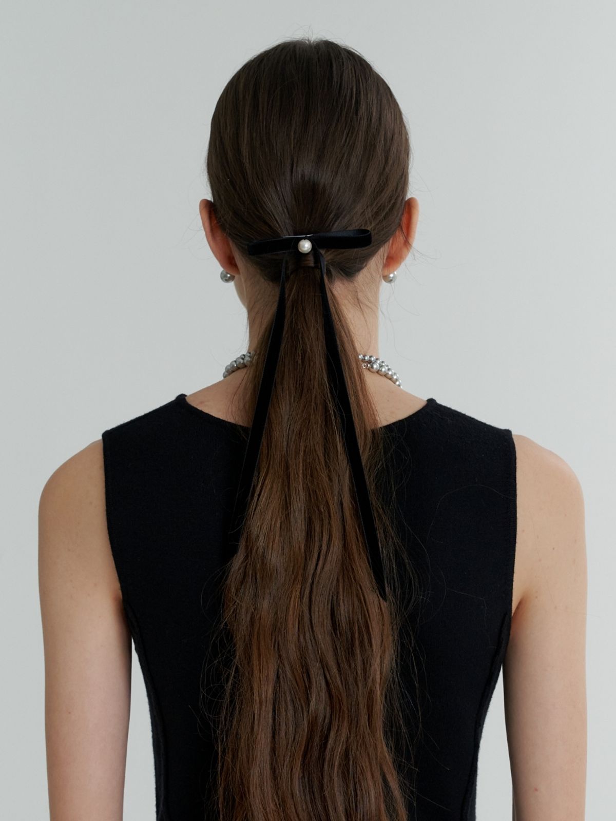 러브미몬스터(LOVE ME MONSTER) Classic Velvet Ribbon Hair Pin M (L233MHA070)