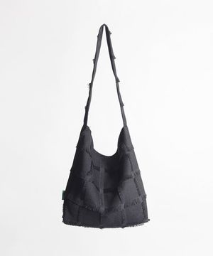 심풀 쇼퍼백 62 에스닉 프린지 - black