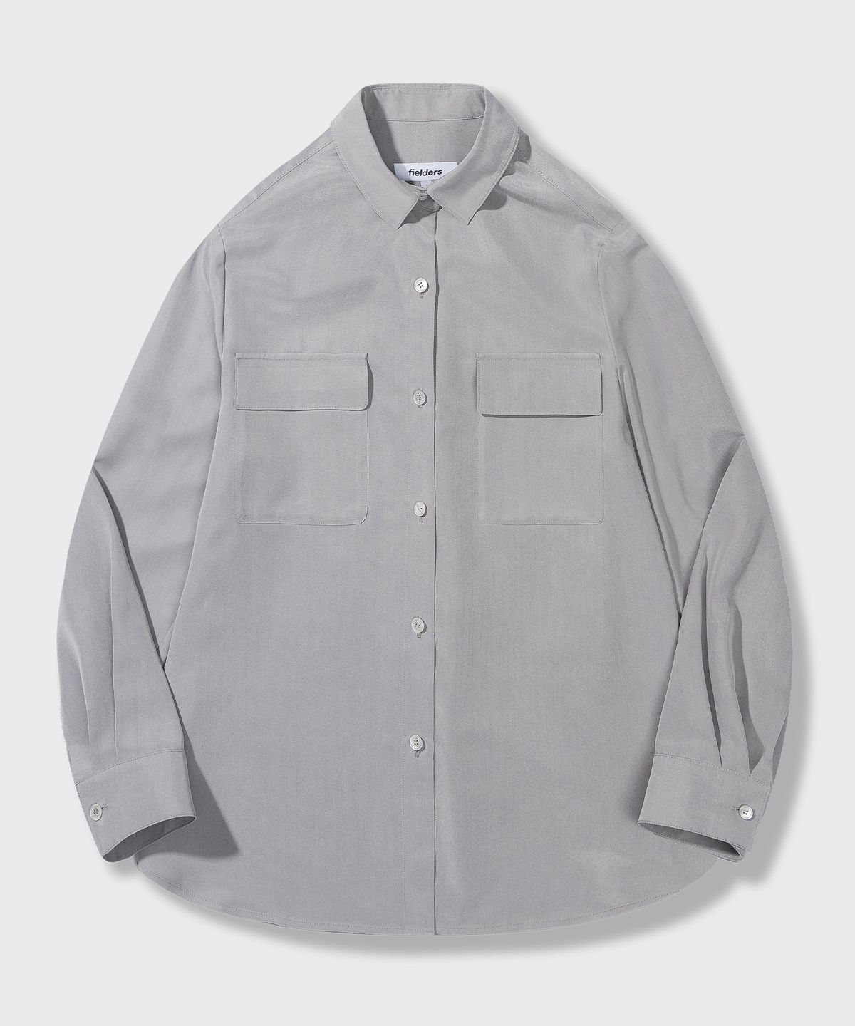 필더스(FIELDERS) 소프트 포켓 블라우스 LIGHT GRAY