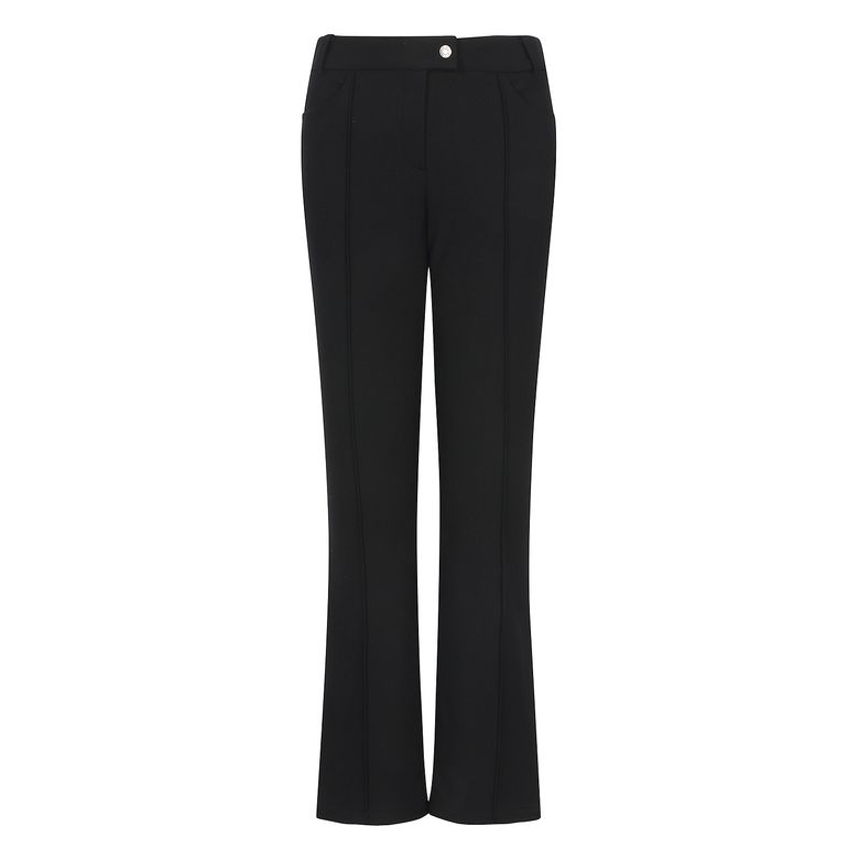 Pin Tuck Regular Fit Pants_Black