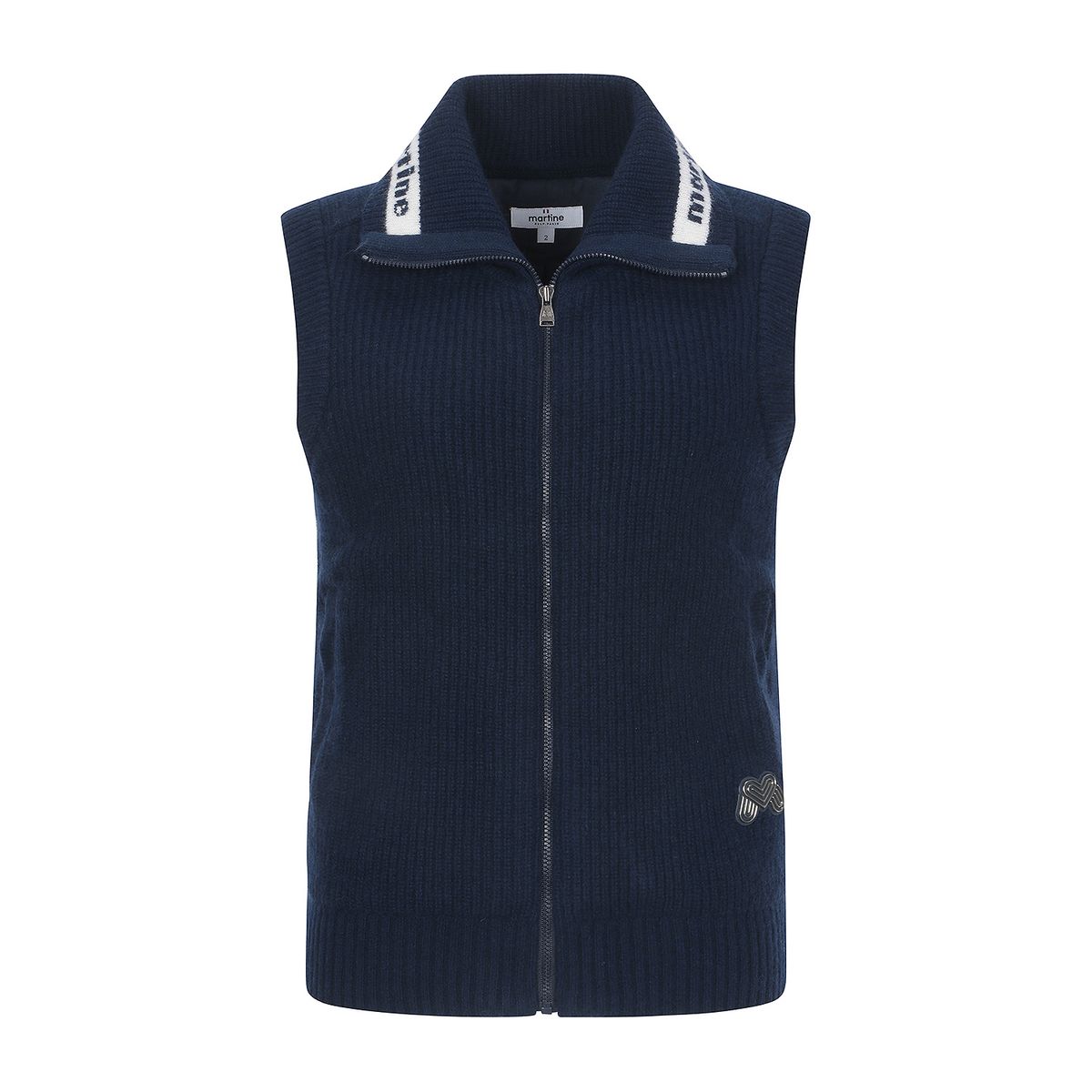 마틴골프(MARTINE GOLF) Zip-up Knit Vest_Navy