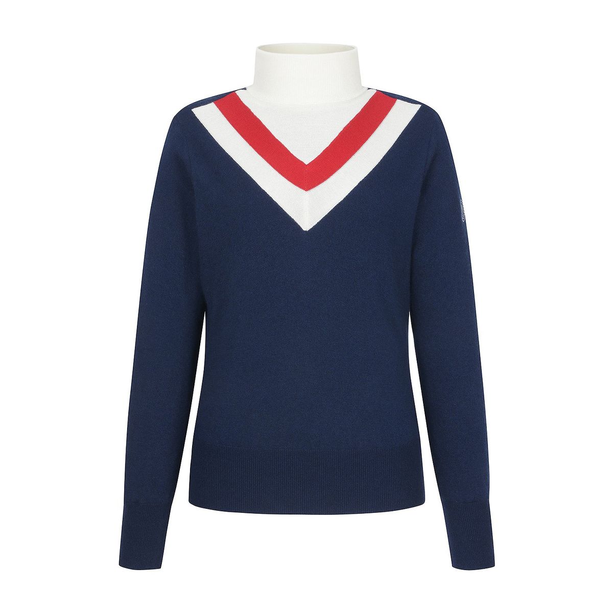 마틴골프(MARTINE GOLF) V Color Line Turtle Sweater_Navy