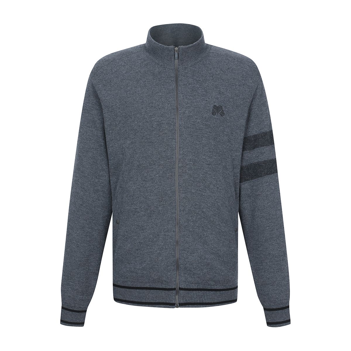 마틴골프(MARTINE GOLF) Stripe Zip-up Cardigan_D/Grey (Men)