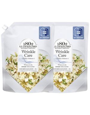 링클케어 섬유유연제 리필 1.5L x 2개 (릴리)