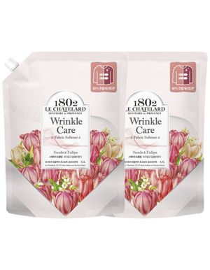 링클케어 섬유유연제 리필 1.5L x 2개 (튤립)