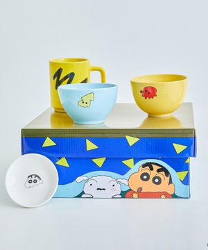 NEW 짱구 식기세트(그릇, 컵 4P)