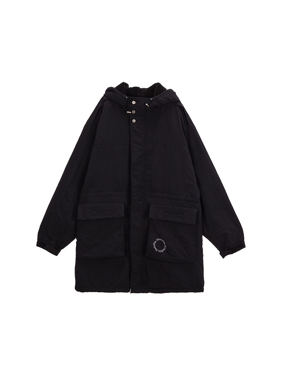 Matin Kim FRONT LOGO STITCH WASHED HOODY ZIP UP 4BFT511