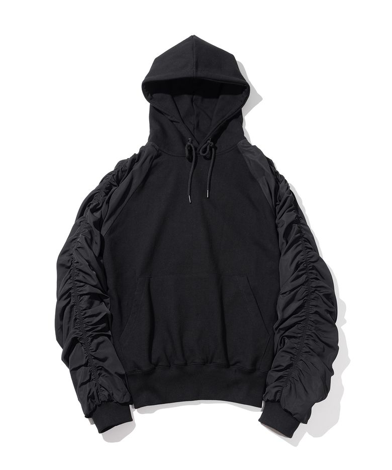 BELINE PUCKERING HOODIE MFHHD006-BK