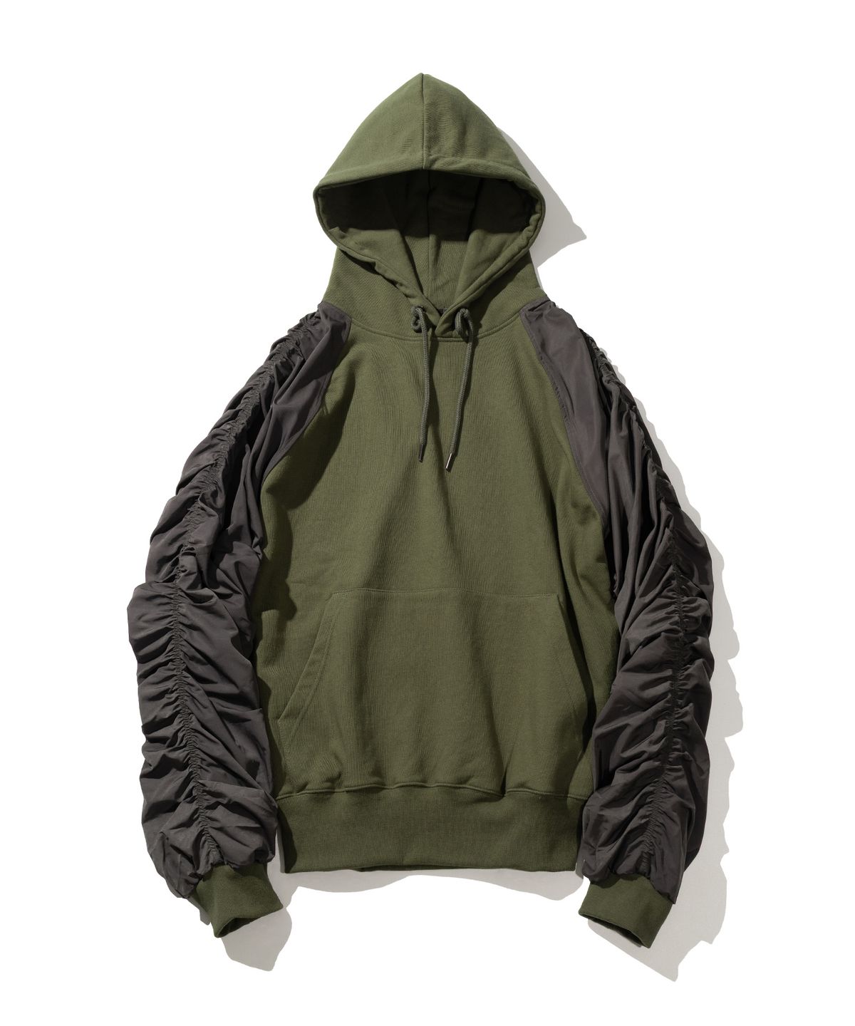 매스노운(MASSNOUN) BELINE PUCKERING HOODIE MFHHD006-KK
