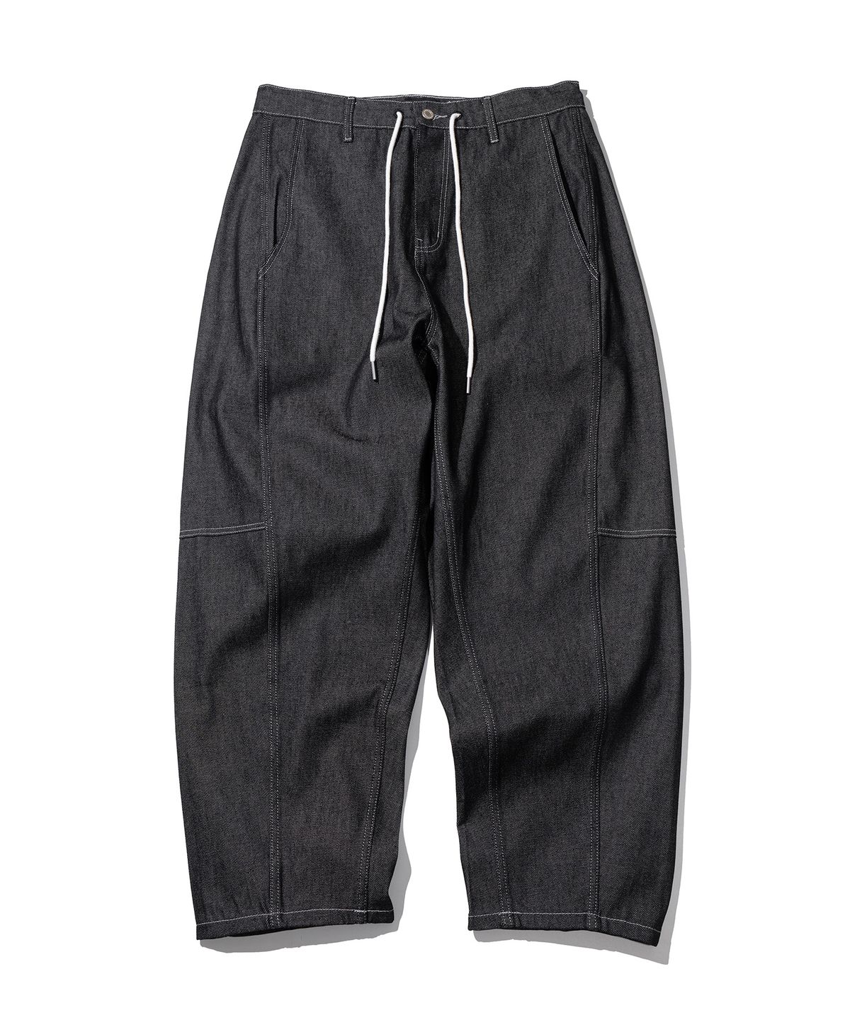 매스노운(MASSNOUN) CURVED BALLOON DENIM MFHJP001-BK
