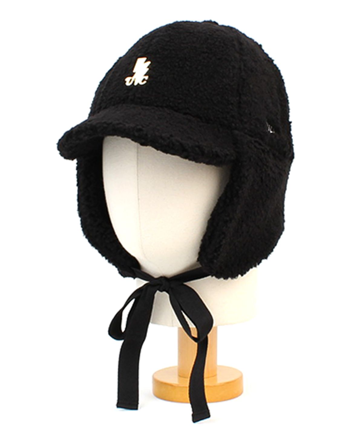 유니버셜 케미스트리(UNIVERSAL CHEMISTRY) Thunder Muji Black Fleece Earflap Cap 귀달이모자